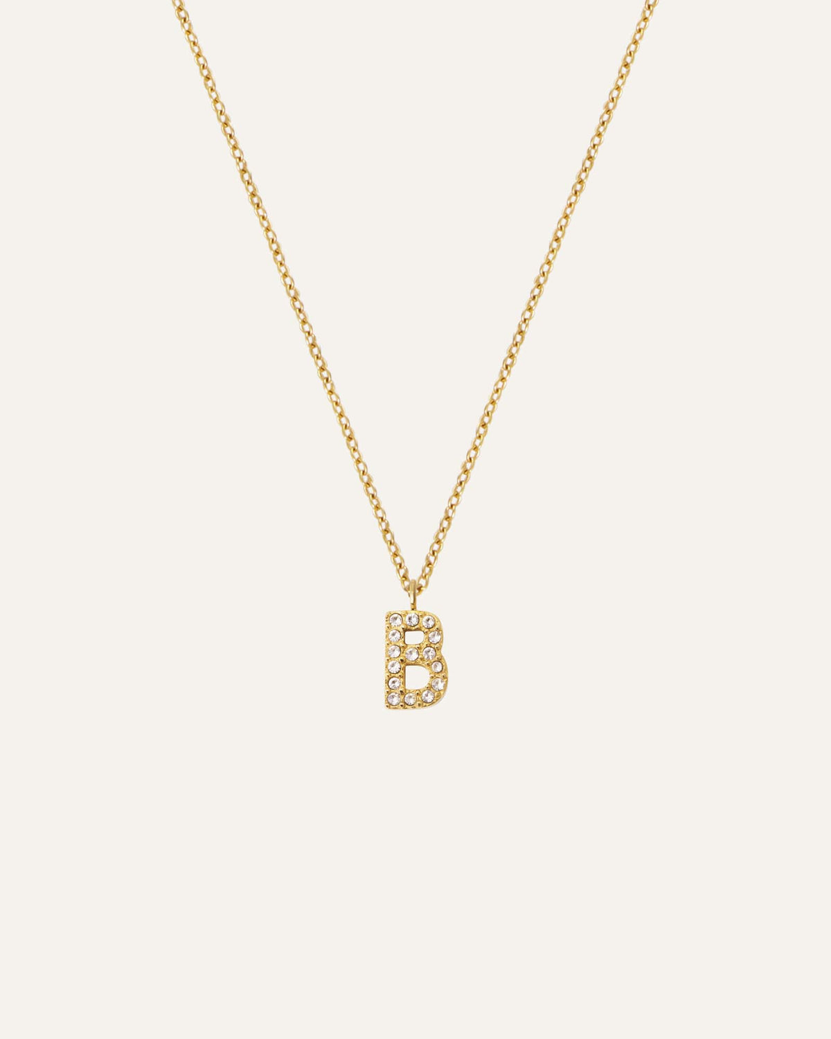 Petite Stone Letter Necklace