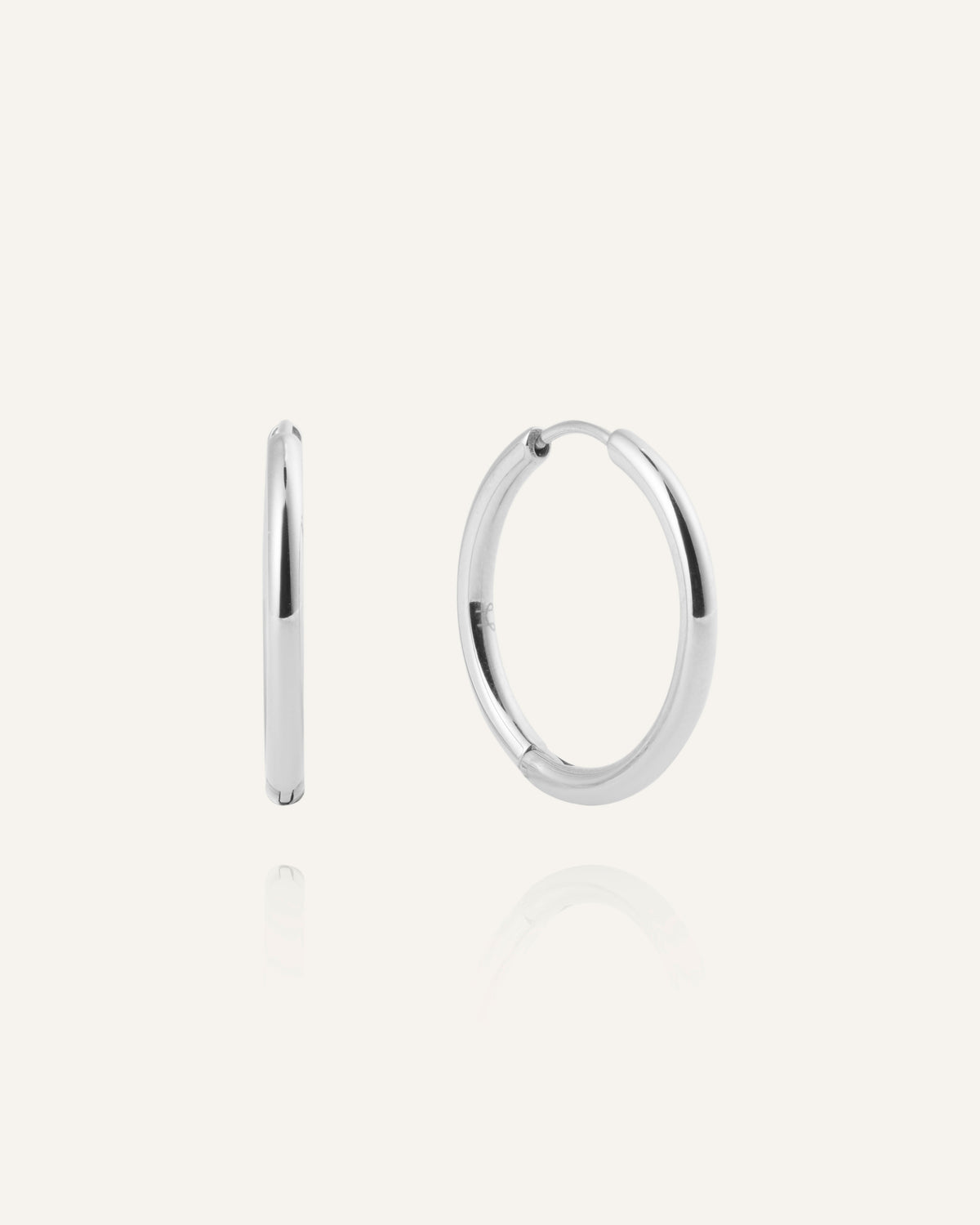 Slim Large Hoops