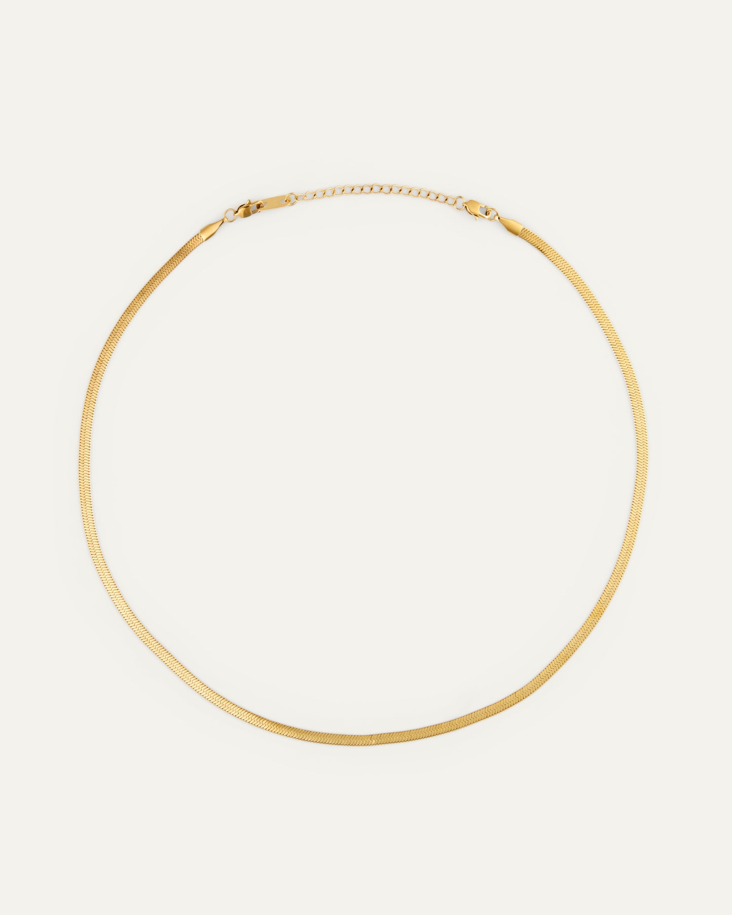 Thin snake necklace