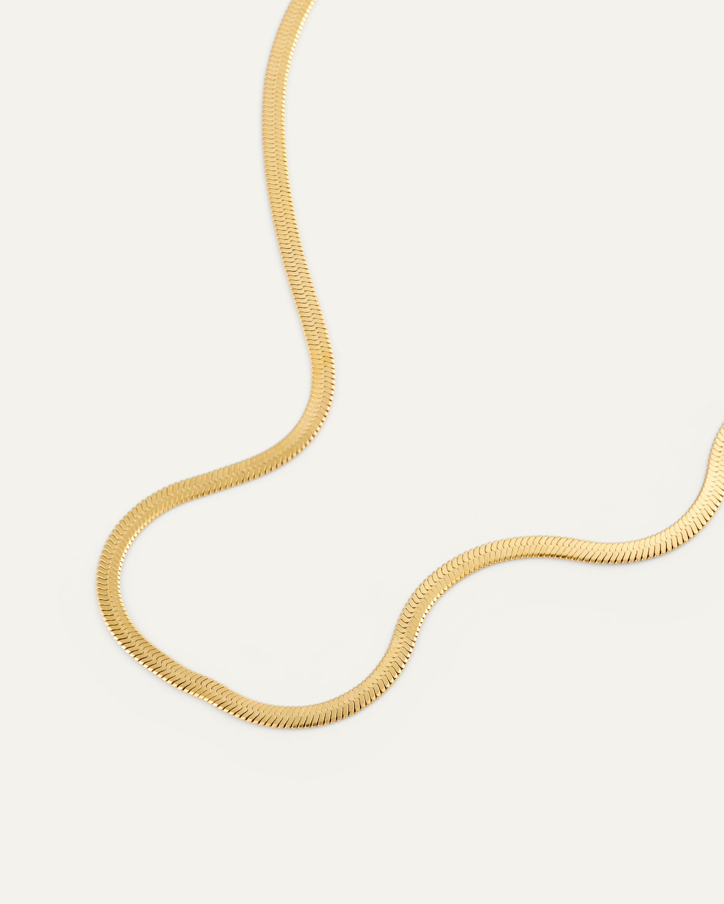 Thin snake necklace