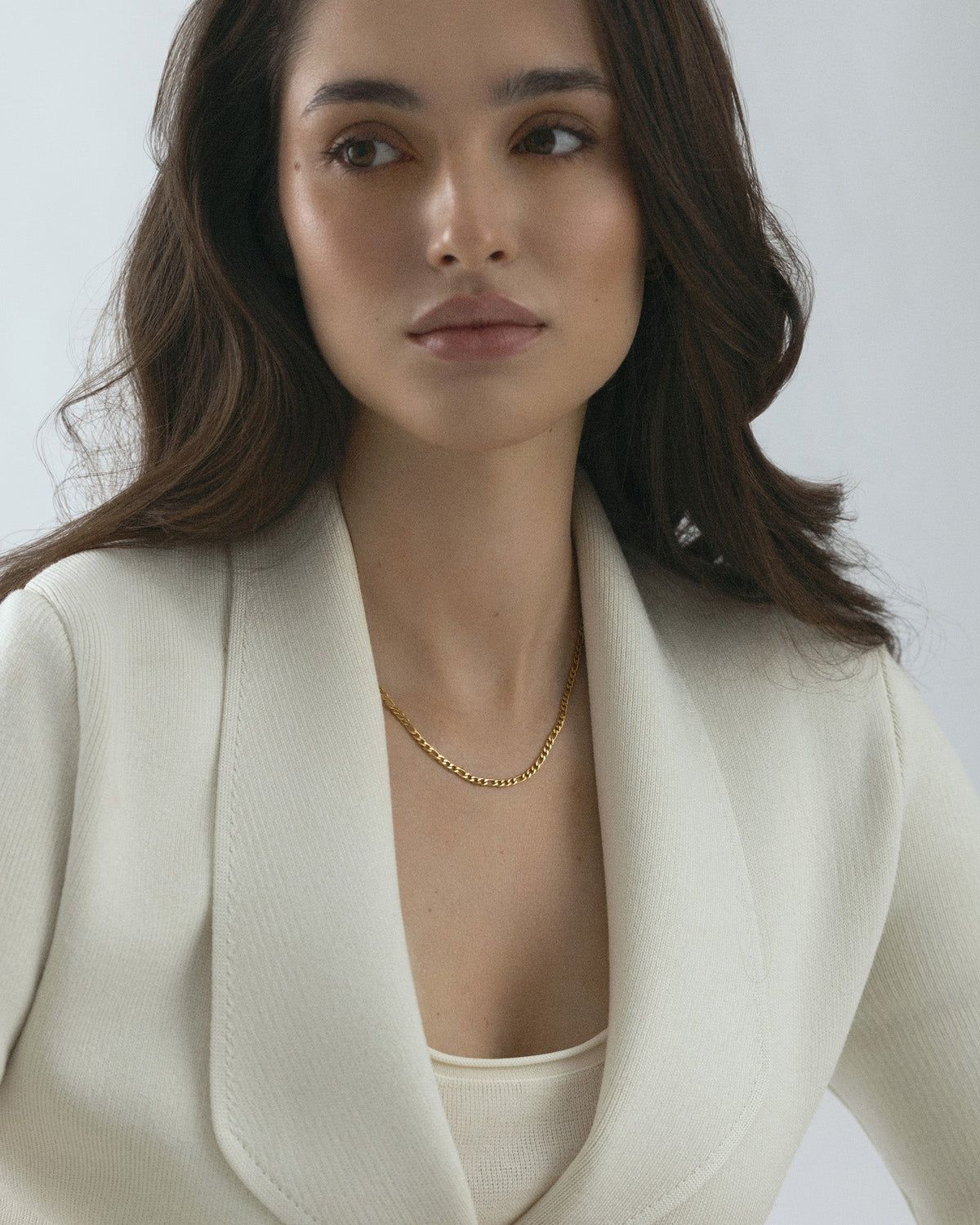 Thin figaro necklace