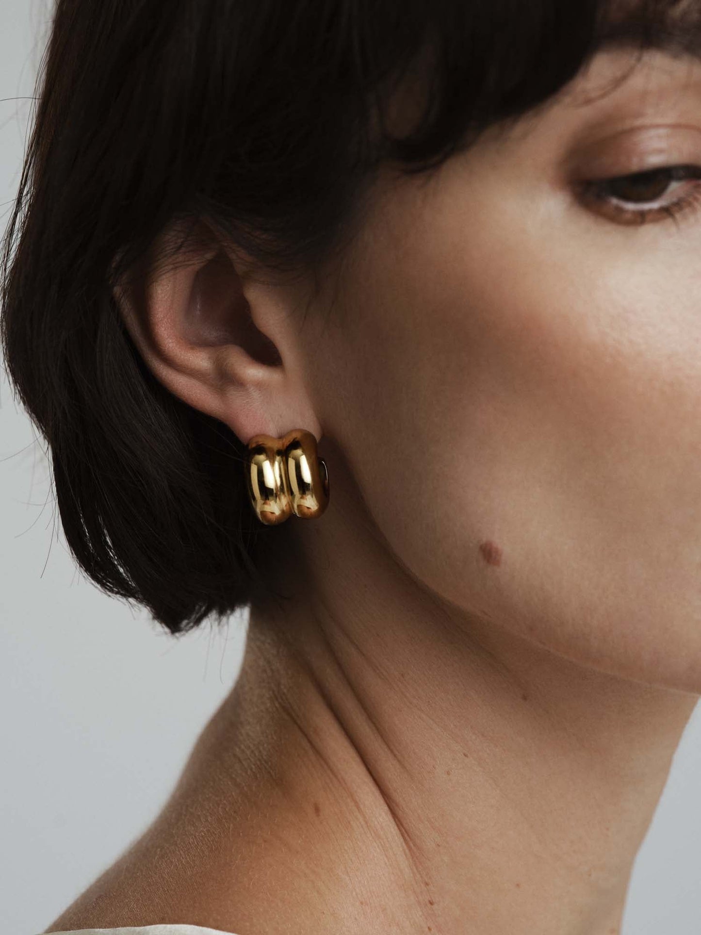 Rebel Double Gold Earrings