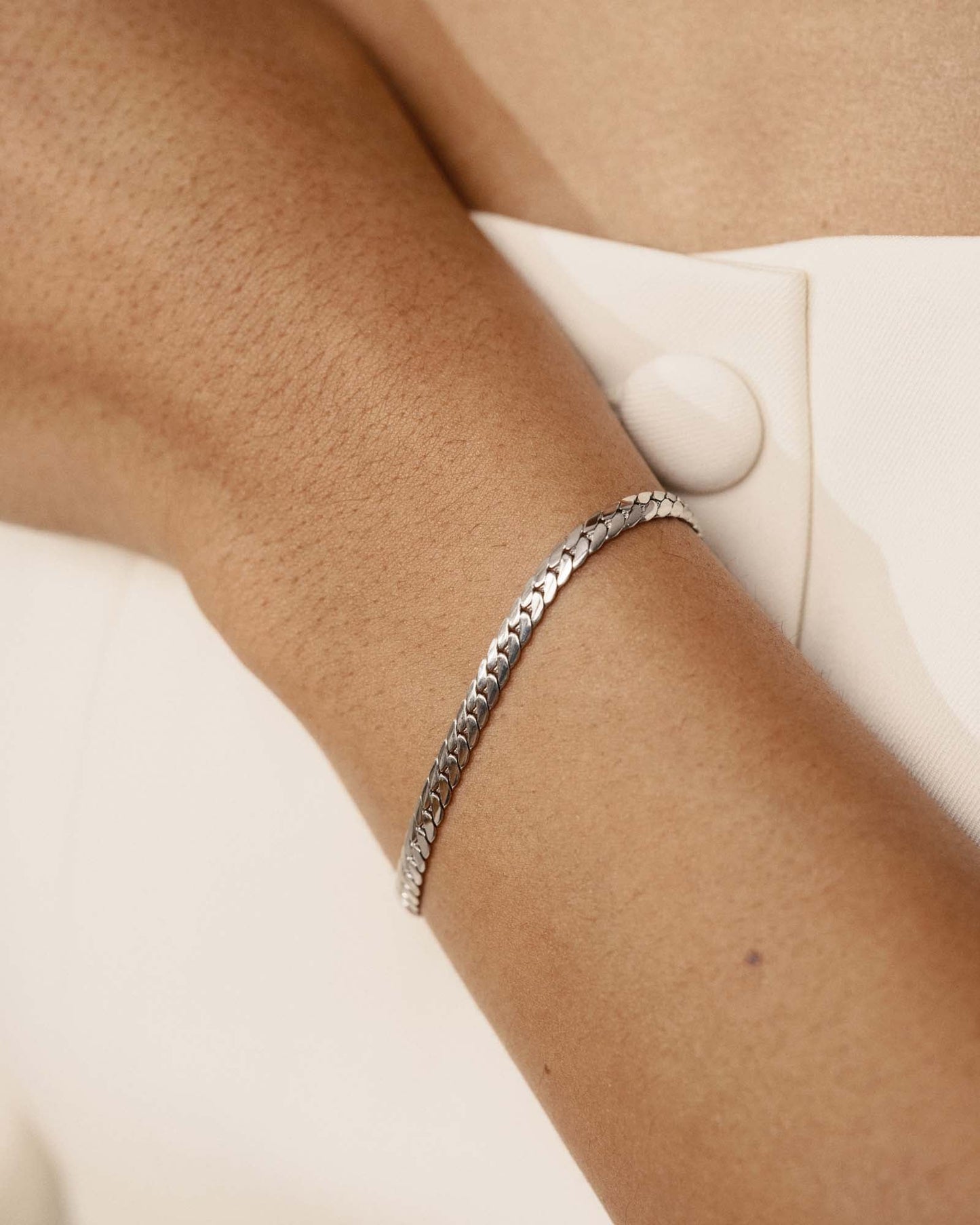 Serpentine Chain Steel Bracelet