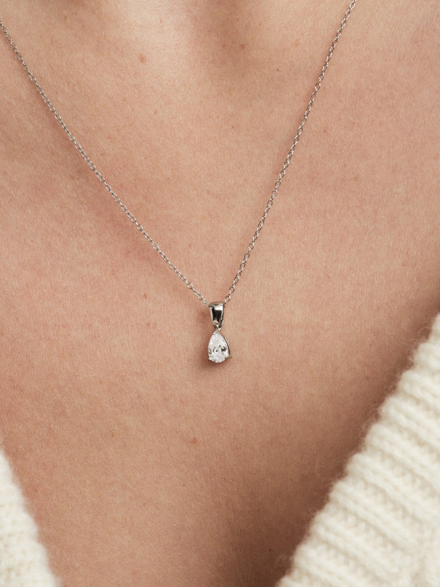 Belle White Necklace