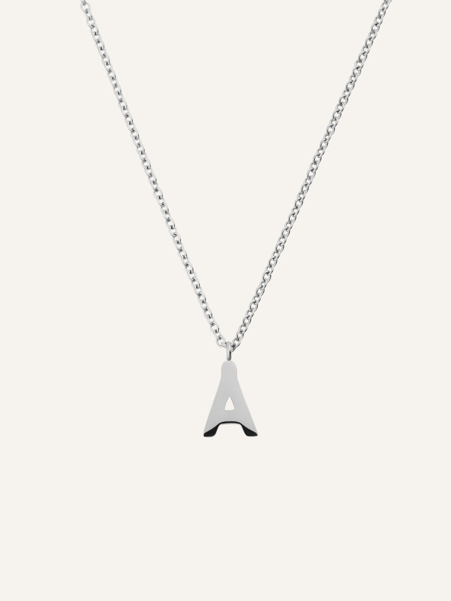 Petite Plain Letter Necklace