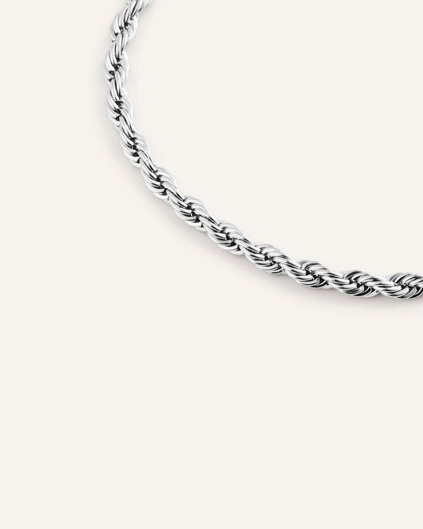 Bold Rope Chain Steel Bracelet