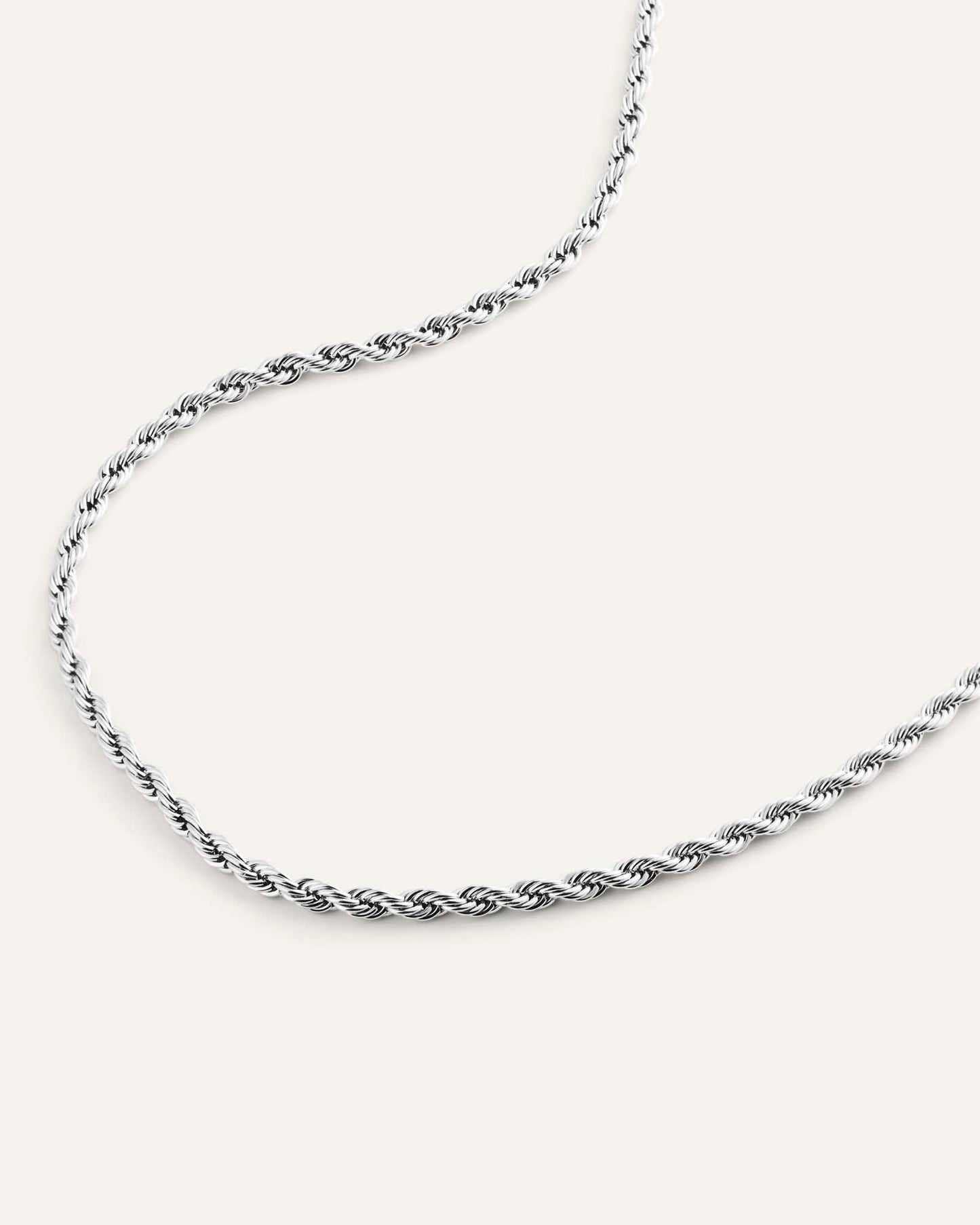 Bold Rope Chain Steel Small Necklace