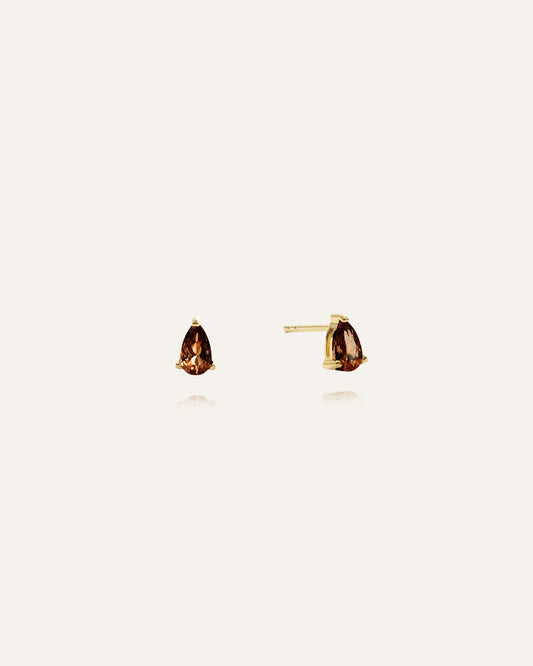 Belle Pear Studs Coffee - GIFT