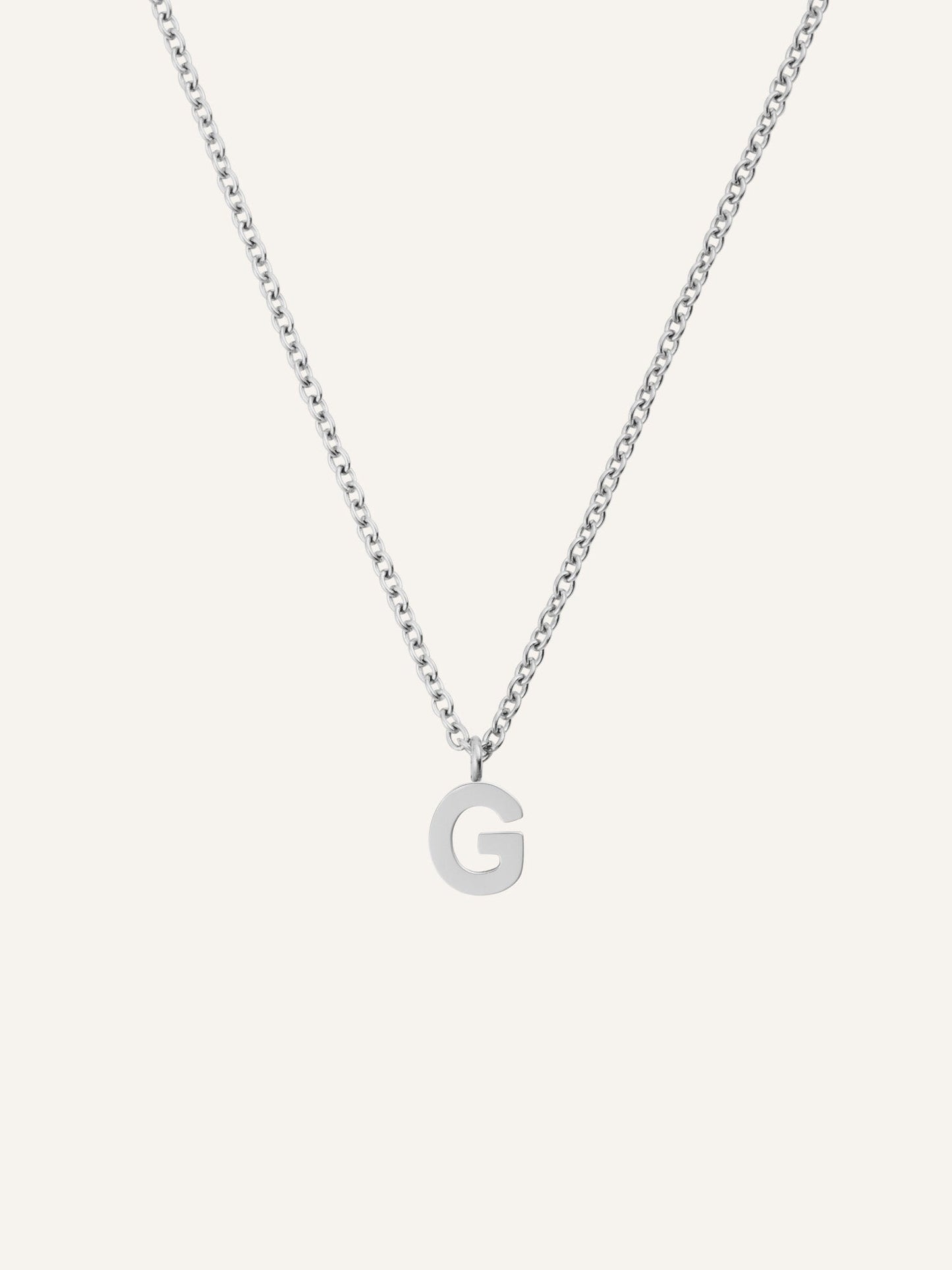 Petite Plain Letter Necklace