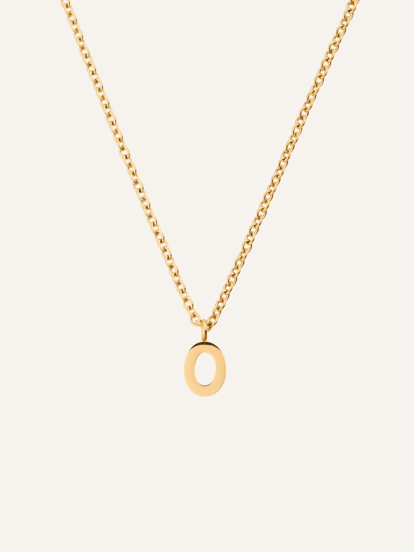 Petite Plain Letter Necklace