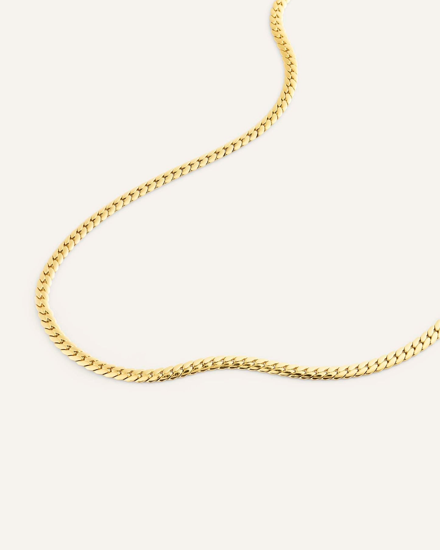 Serpentine Chain Gold Medium Necklace