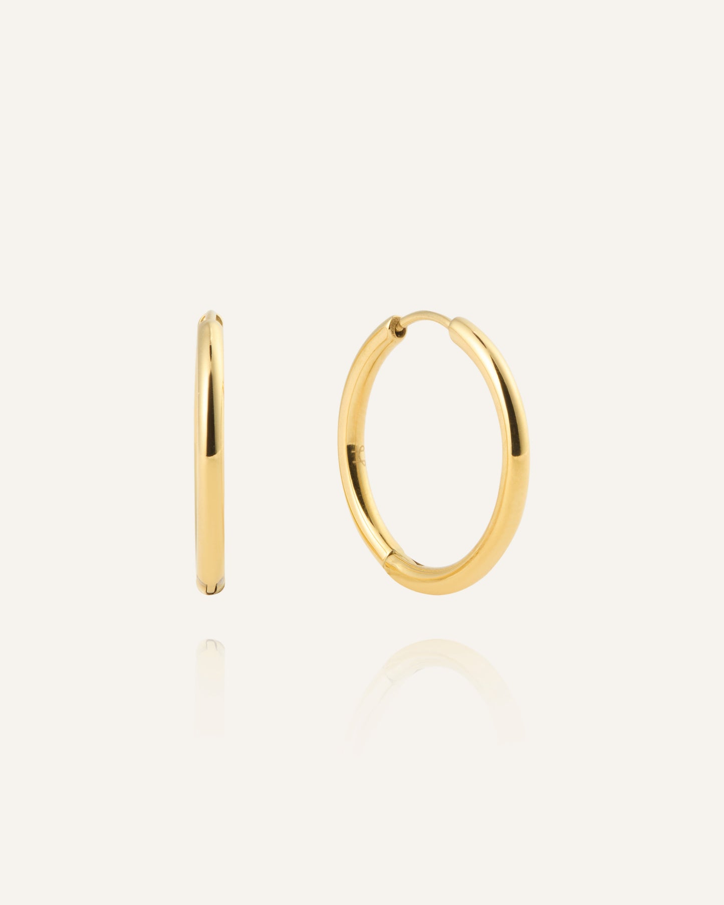 Slim Large Hoops