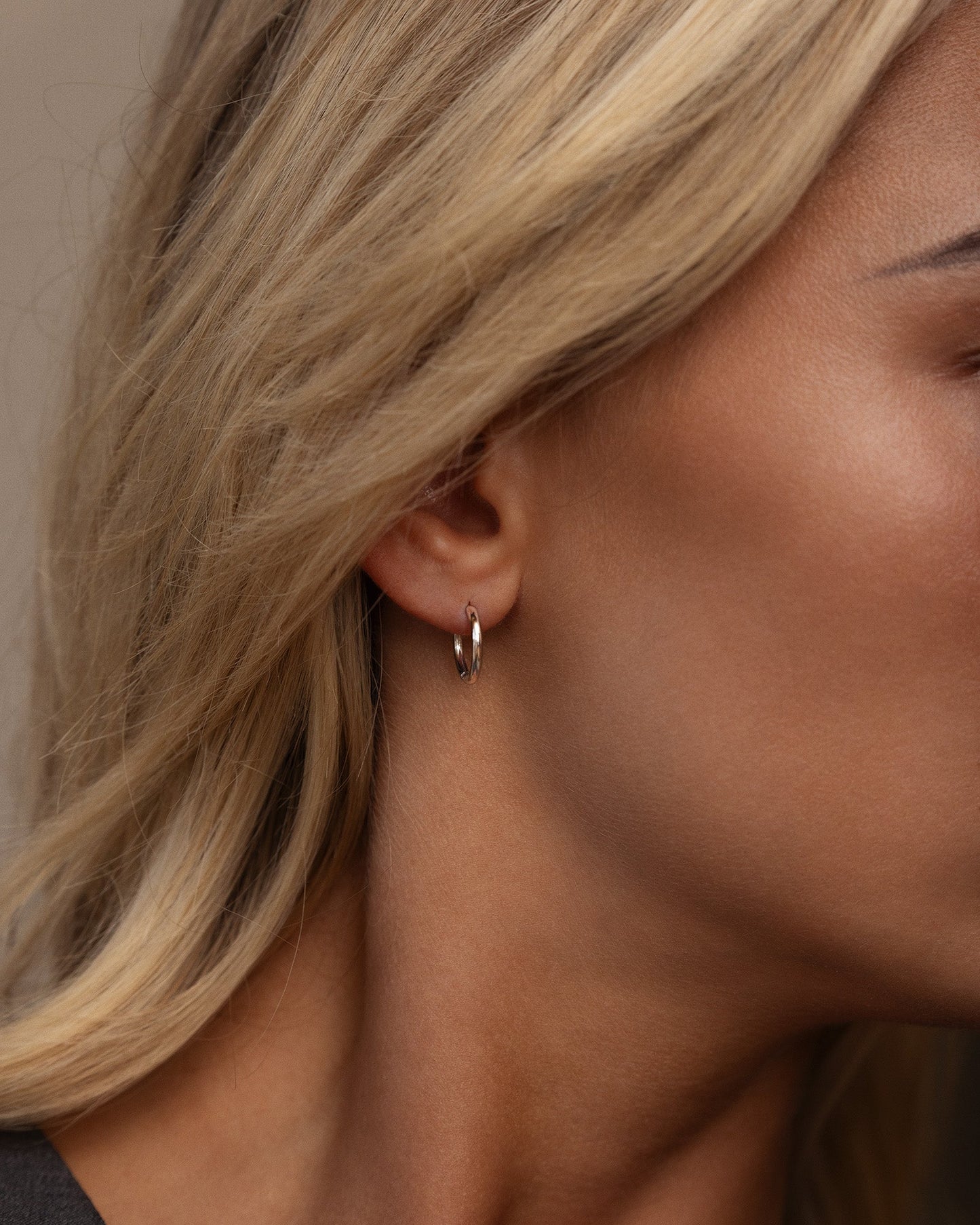Slim Small Hoops