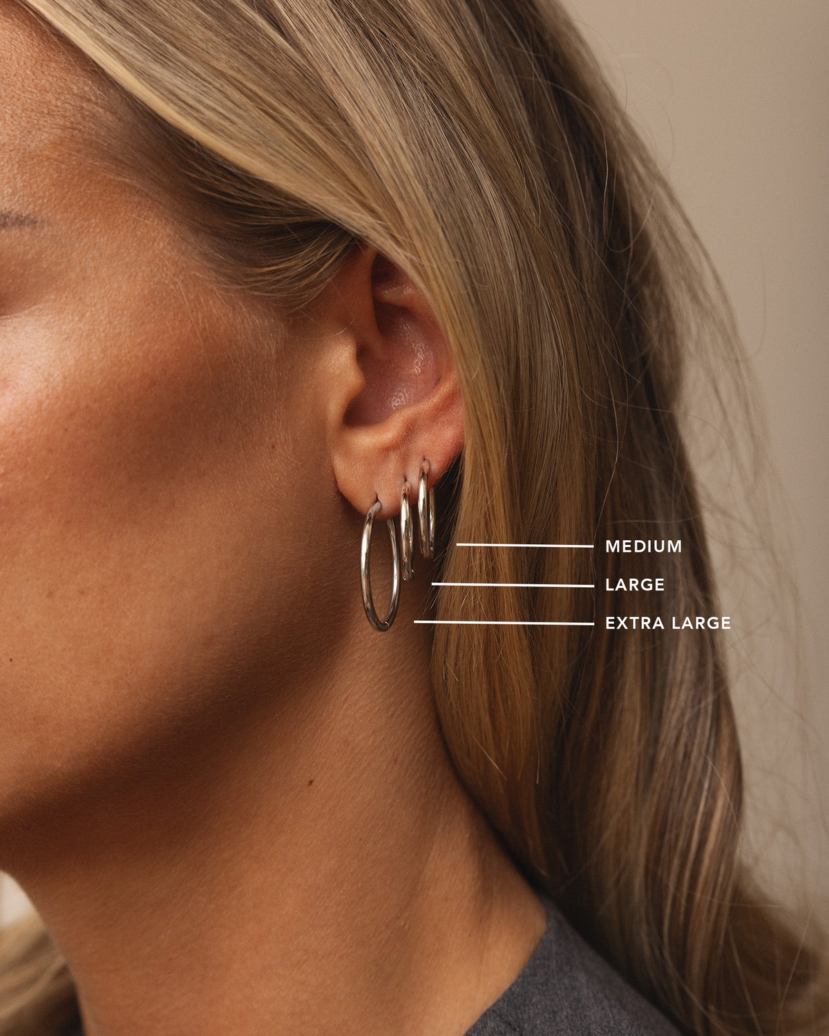 Slim Extra Large Hoops