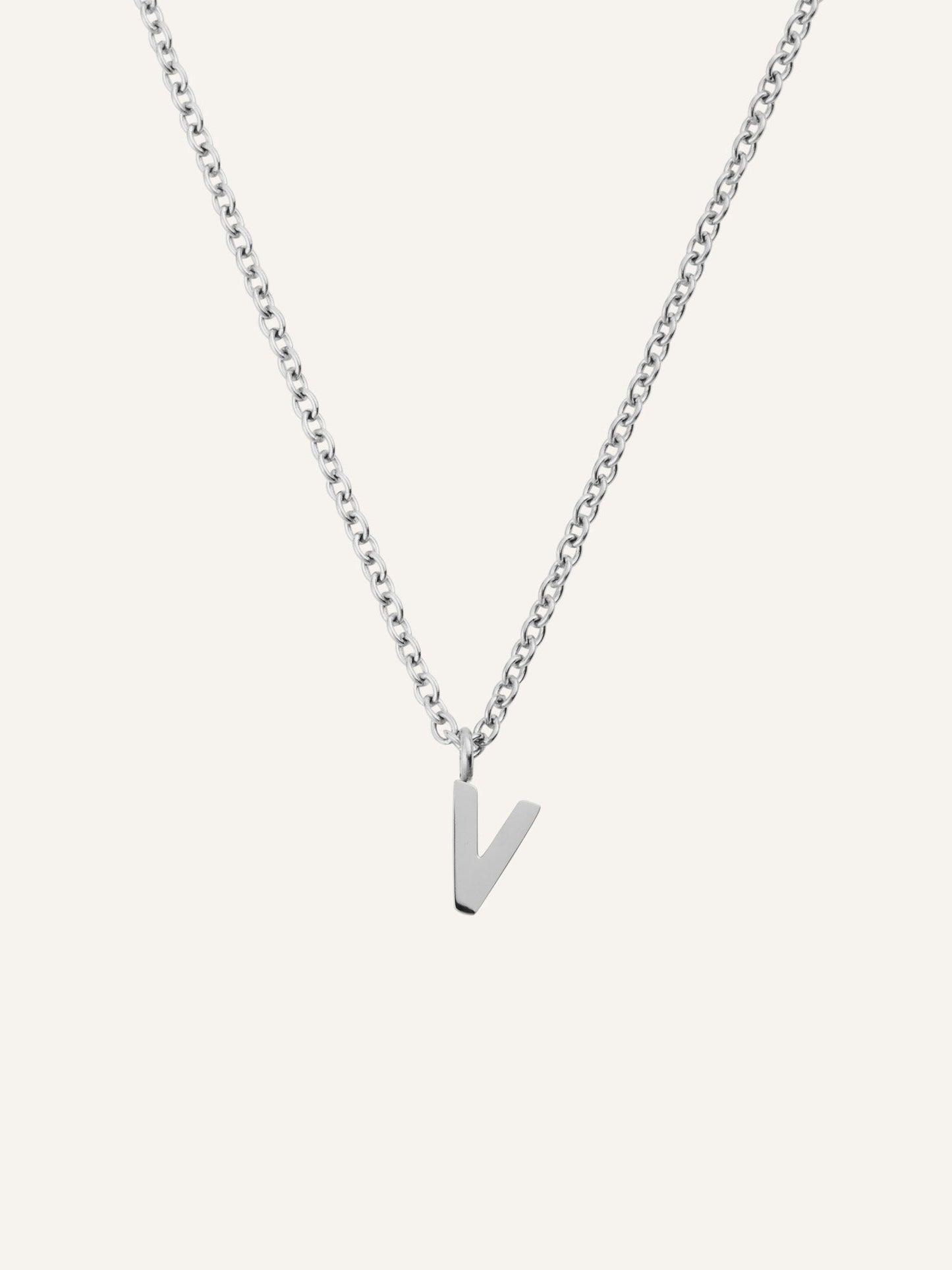 Petite Plain Letter Necklace