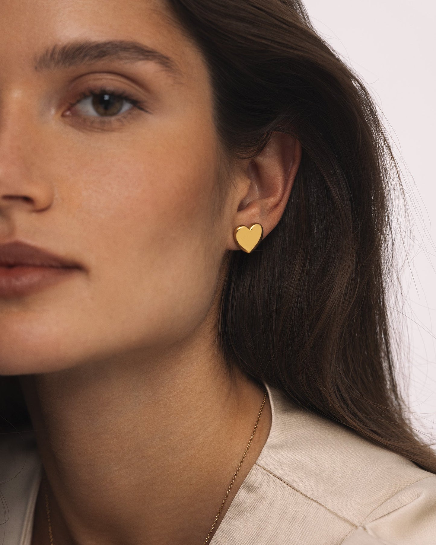 Love Gold Large Studs