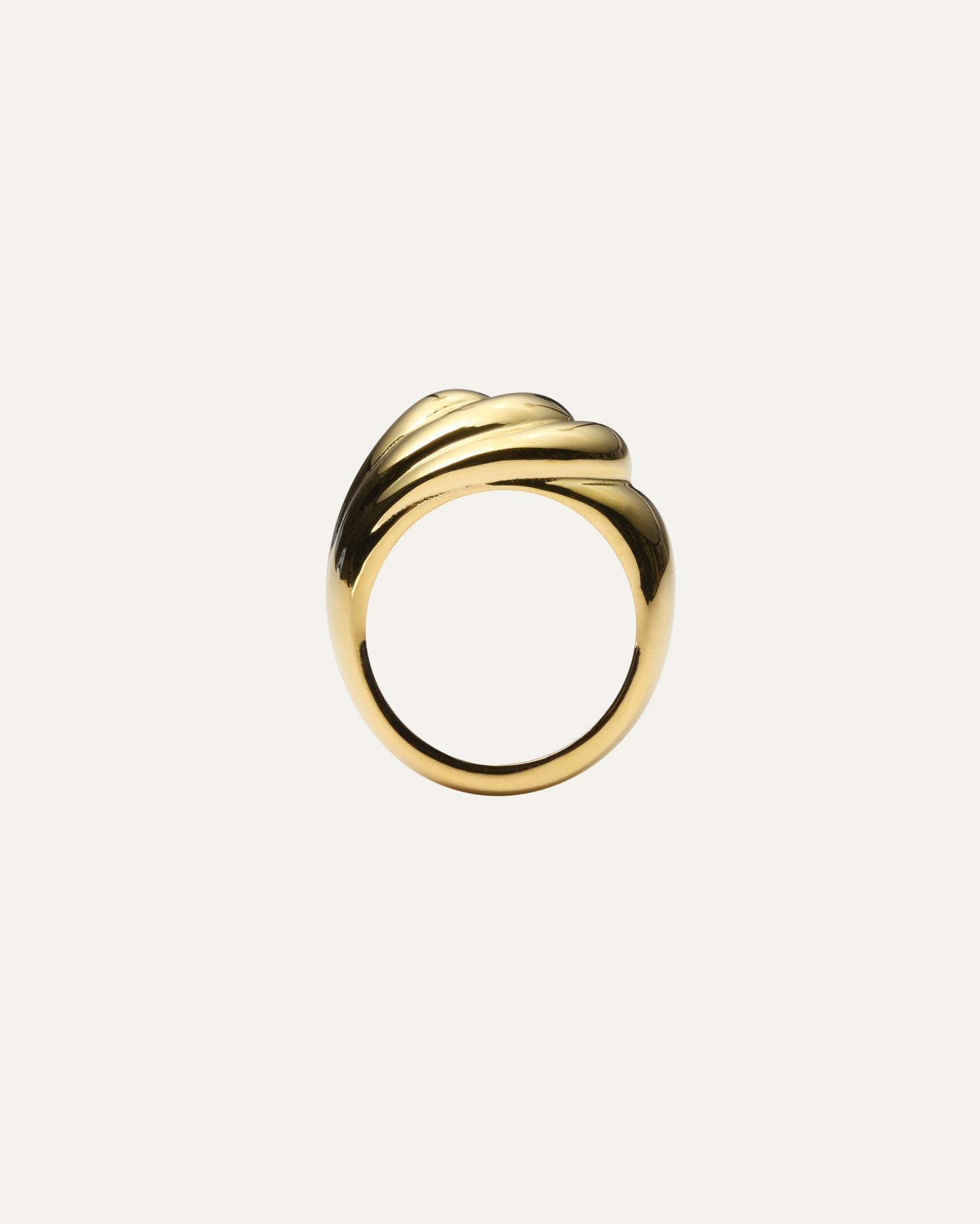 Deco Bold Gold Ring