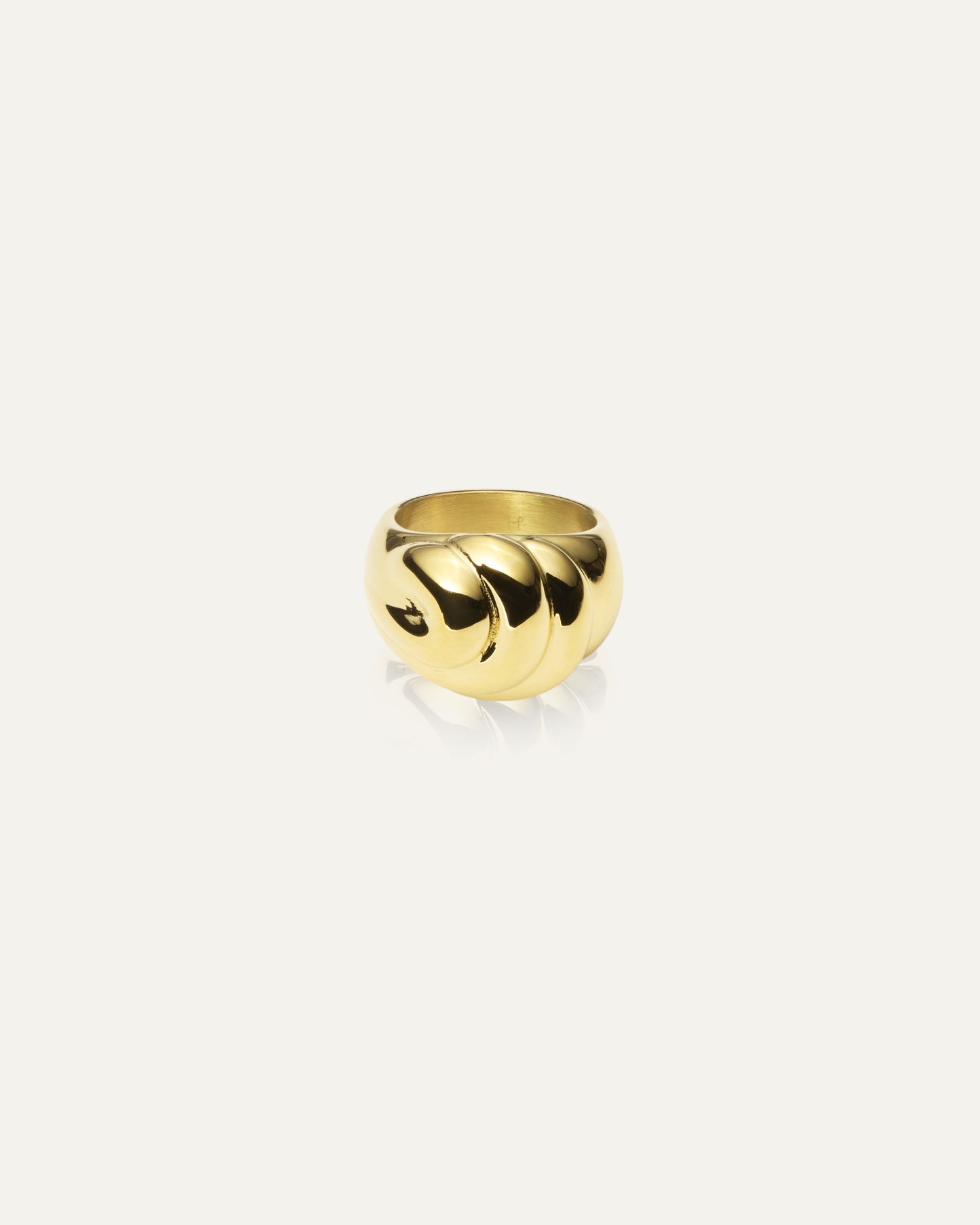 Deco Bold Gold Ring