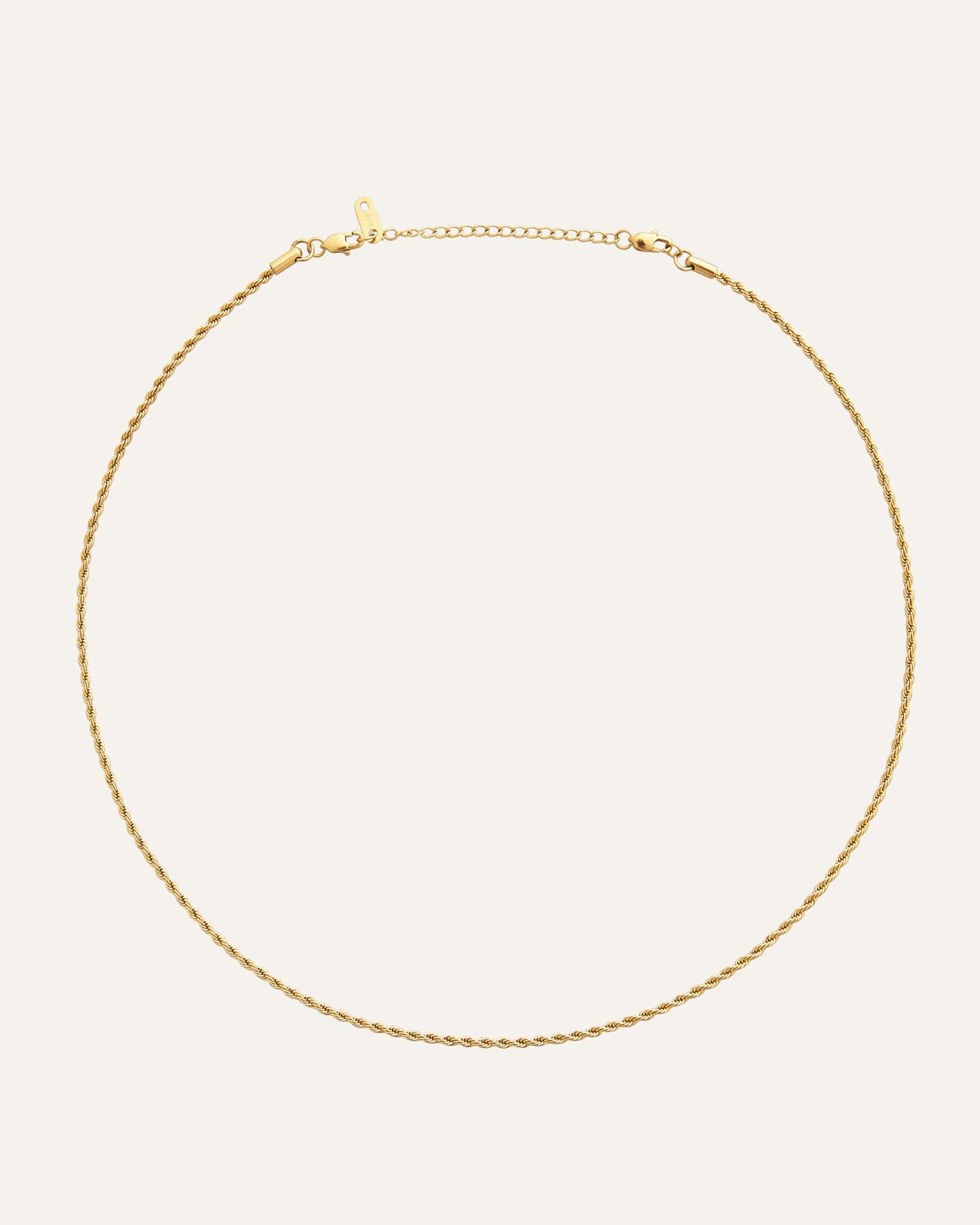 Thin rope necklace